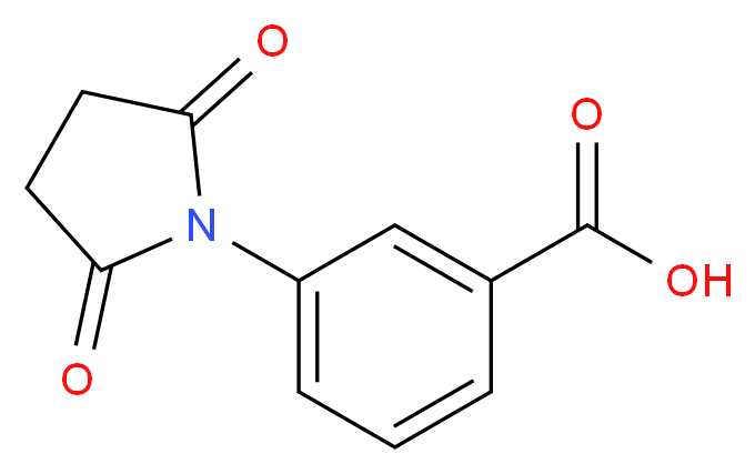 3-(2,5-dioxopyrrolidin-1-yl)benzoic acid_分子结构_CAS_60693-31-4