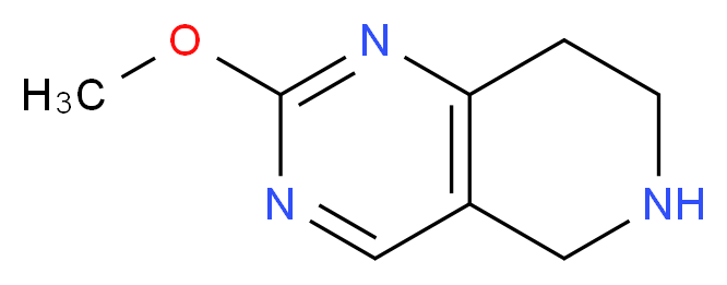 2-Methoxy-5,6,7,8-tetrahydropyrido[4,3-d]-pyrimidine_分子结构_CAS_880361-83-1)