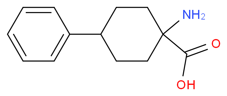 1-amino-4-phenylcyclohexane-1-carboxylic acid_分子结构_CAS_117259-23-1