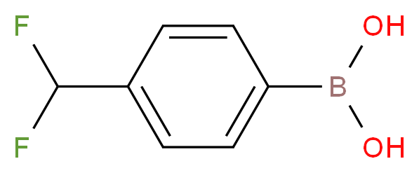 [4-(difluoromethyl)phenyl]boronic acid_分子结构_CAS_946525-43-5