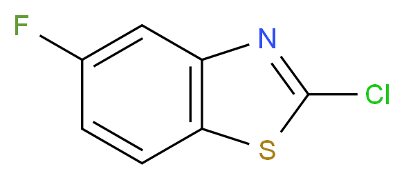 2-Chloro-5-fluorobenzothiazole_分子结构_CAS_154327-27-2)