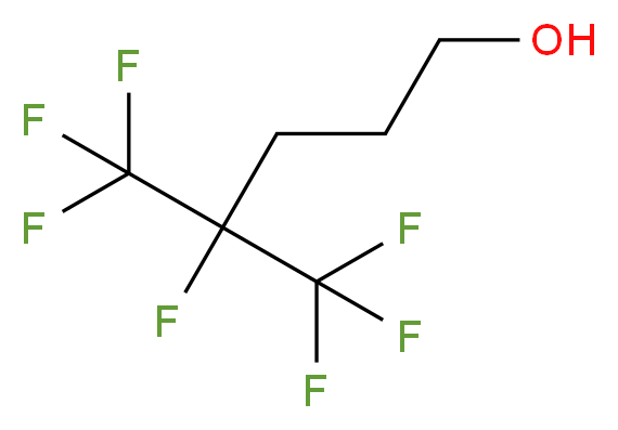 4,5,5,5-tetrafluoro-4-(trifluoromethyl)pentan-1-ol_分子结构_CAS_29819-73-6