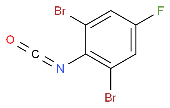 2,6-DIBROMO-4-FLUOROPHENYL ISOCYANATE_分子结构_CAS_76393-18-5)