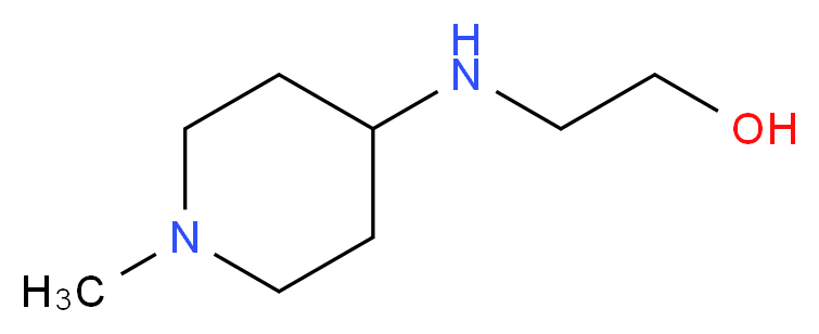 2-[(1-methylpiperidin-4-yl)amino]ethan-1-ol_分子结构_CAS_942205-82-5