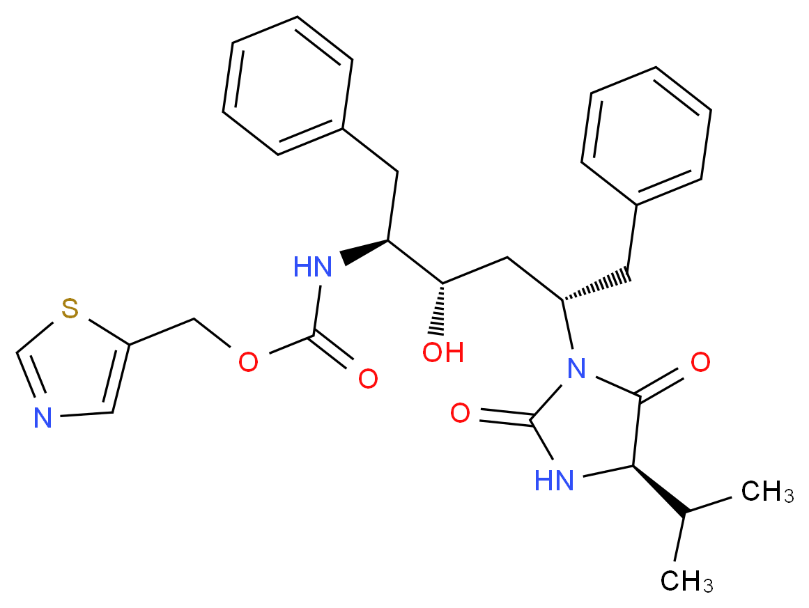 Des(isopropylthiazolyl) Hydantoin Ritonavir_分子结构_CAS_1010809-61-6)