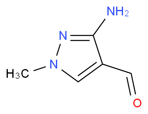 3-Amino-1-methyl-1H-pyrazole-4-carboxaldehyde 97%_分子结构_CAS_886851-66-7)
