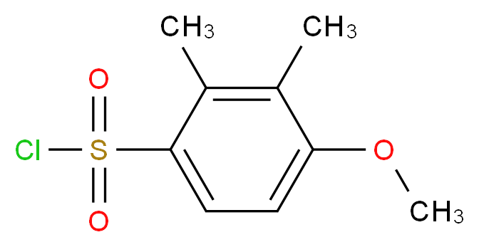 4-methoxy-2,3-dimethylbenzene-1-sulfonyl chloride_分子结构_CAS_)