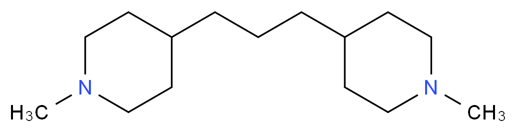 4,4'-Trimethylenebis(1-methylpiperidine)_分子结构_CAS_64168-11-2)