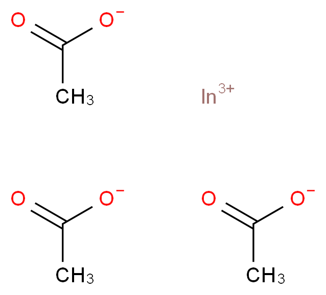 醋酸铟(III)_分子结构_CAS_25114-58-3)