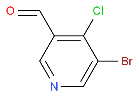 5-bromo-4-chloronicotinaldehyde_分子结构_CAS_1060802-24-5)