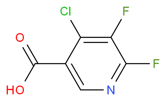 4-Chloro-5,6-difluoronicotinic acid_分子结构_CAS_851386-32-8)
