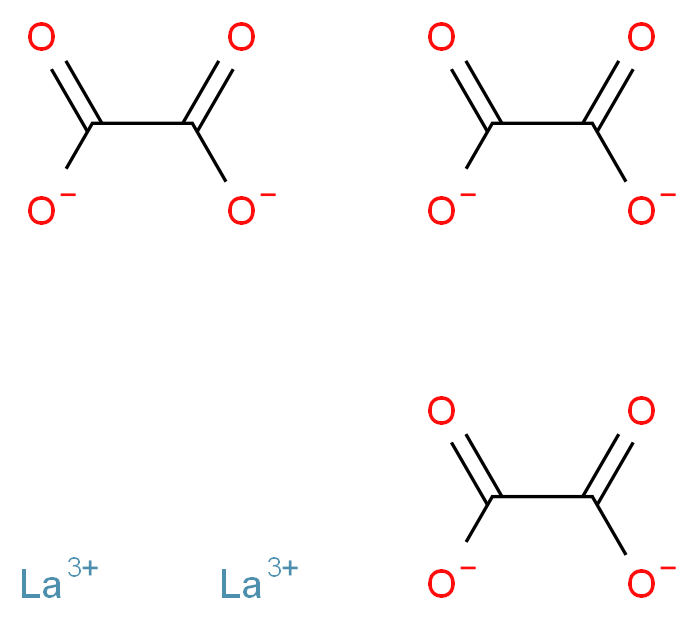 草酸镧(III) 水合物_分子结构_CAS_79079-18-8)