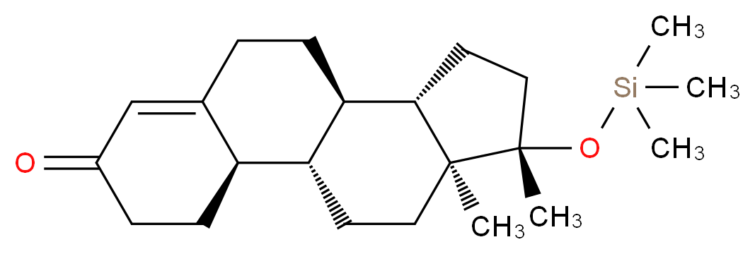 (1S,2R,10R,11S,14S,15S)-14,15-dimethyl-14-[(trimethylsilyl)oxy]tetracyclo[8.7.0.0^{2,7}.0^{11,15}]heptadec-6-en-5-one_分子结构_CAS_77572-72-6