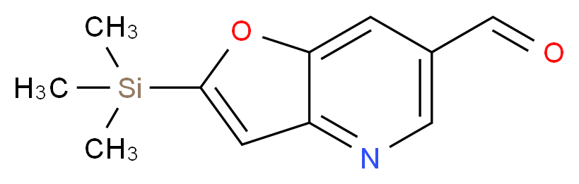 2-(Trimethylsilyl)furo[3,2-b]pyridine-6-carbaldehyde_分子结构_CAS_1171920-34-5)