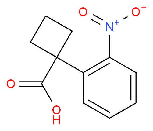 1-(2-NITROPHENYL)CYCLOBUTANECARBOXYLIC ACID_分子结构_CAS_)