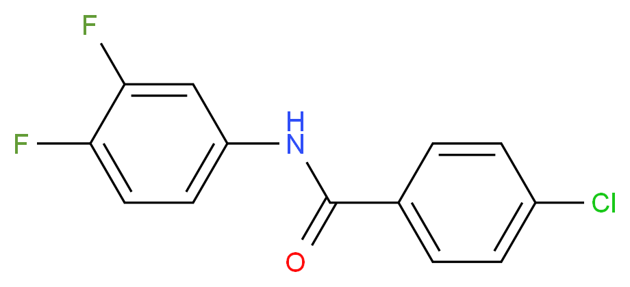 4-Chloro-N-(3,4-difluorophenyl)benzamide_分子结构_CAS_328262-13-1)