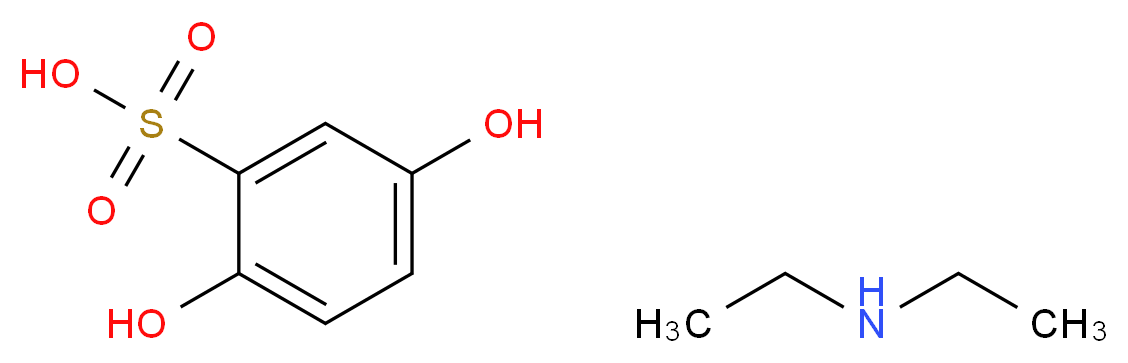 2,5-Dihydroxybenzenesulfonic acid N-ethylethanamine (1:1)_分子结构_CAS_2624-44-4)