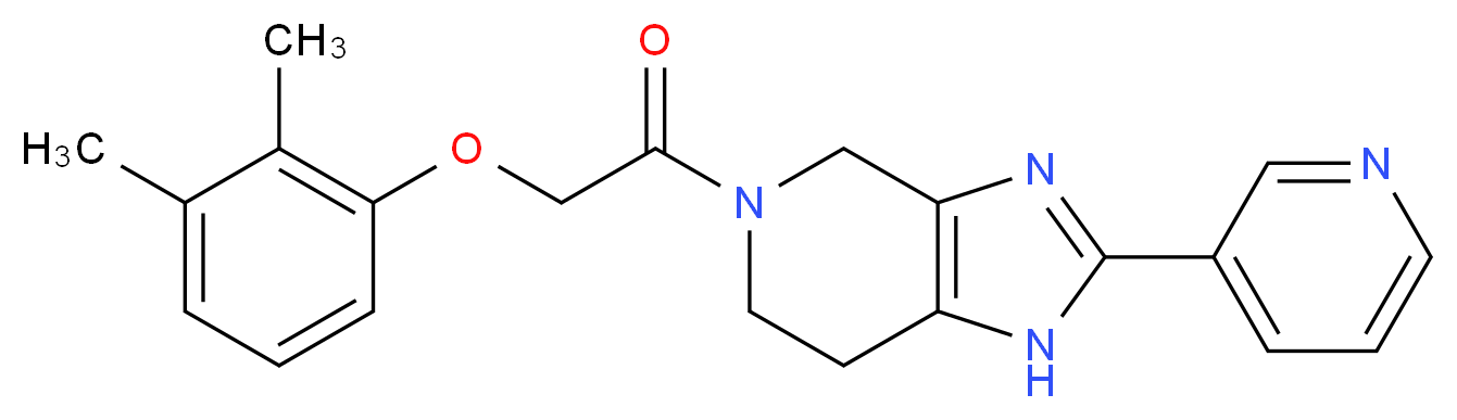 5-[(2,3-dimethylphenoxy)acetyl]-2-pyridin-3-yl-4,5,6,7-tetrahydro-1H-imidazo[4,5-c]pyridine_分子结构_CAS_)