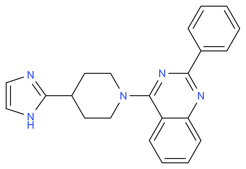 4-[4-(1H-imidazol-2-yl)-1-piperidinyl]-2-phenylquinazoline_分子结构_CAS_)