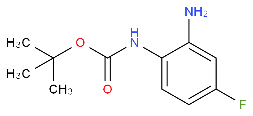 tert-Butyl (2-aMino-4-fluorophenyl)carbaMate_分子结构_CAS_579474-47-8)