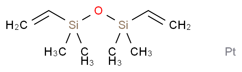 ethenyl[(ethenyldimethylsilyl)oxy]dimethylsilane platinum_分子结构_CAS_68478-92-2