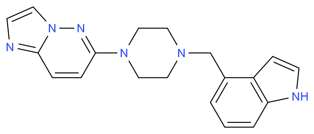 6-[4-(1H-indol-4-ylmethyl)piperazin-1-yl]imidazo[1,2-b]pyridazine_分子结构_CAS_)