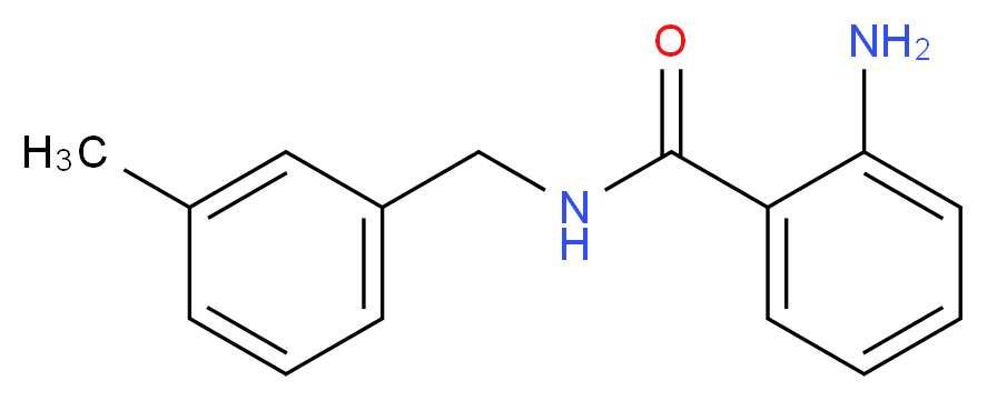 2-amino-N-(3-methylbenzyl)benzamide_分子结构_CAS_717893-10-2)