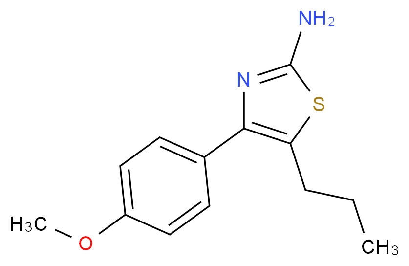 4-(4-methoxyphenyl)-5-propyl-1,3-thiazol-2-amine_分子结构_CAS_461436-76-0)