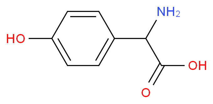 2-Amino-2-(4-hydroxyphenyl)acetic acid_分子结构_CAS_938-97-6)