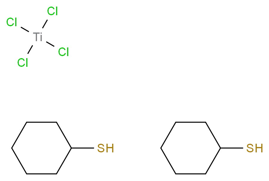 bis(cyclohexanethiol); tetrachlorotitanium_分子结构_CAS_149391-23-1