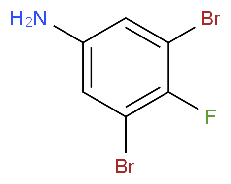 3,5-Dibromo-4-fluoroaniline_分子结构_CAS_1003709-35-0)