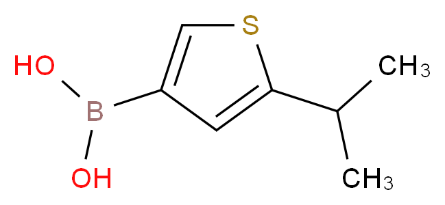 5-ISOPROPYLTHIOPHENE-3-BORONIC ACID_分子结构_CAS_)