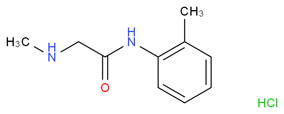 2-(methylamino)-N-(2-methylphenyl)acetamide hydrochloride_分子结构_CAS_1049701-76-9