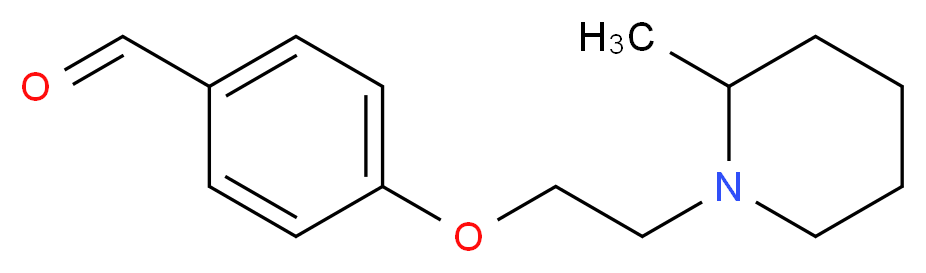 4-[2-(2-Methyl-piperidin-1-yl)-ethoxy]-benzaldehyde_分子结构_CAS_)