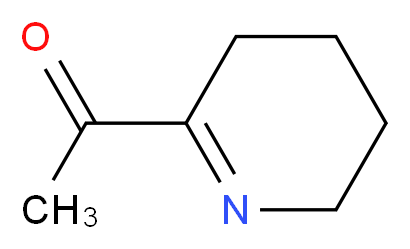 1-(3,4,5,6-tetrahydropyridin-2-yl)ethan-1-one_分子结构_CAS_25343-57-1