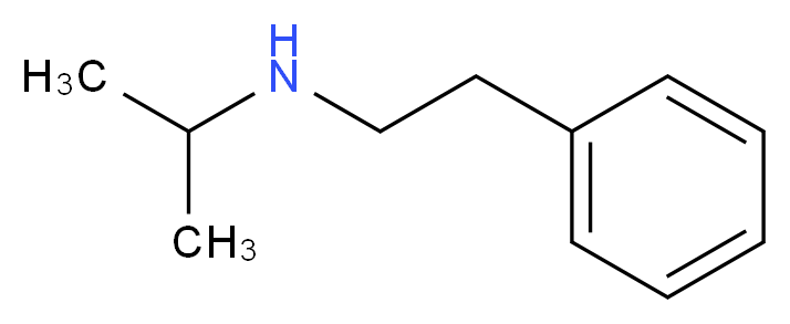 (2-phenylethyl)(propan-2-yl)amine_分子结构_CAS_52007-97-3