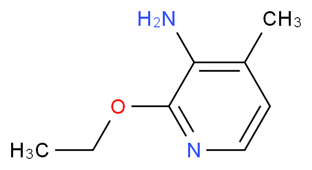 2-Ethoxy-4-methylpyridin-3-amine_分子结构_CAS_1342782-48-2)