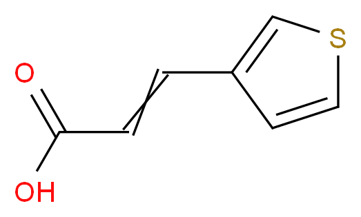 3-(thiophen-3-yl)prop-2-enoic acid_分子结构_CAS_1195-52-4