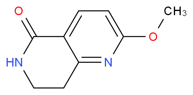 2-methoxy-5,6,7,8-tetrahydro-1,6-naphthyridin-5-one_分子结构_CAS_1228600-91-6