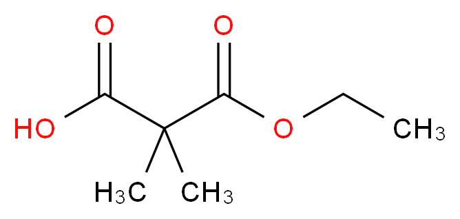 3-ethoxy-2,2-dimethyl-3-oxopropanoic acid_分子结构_CAS_5471-77-2