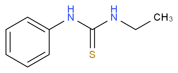 3-ethyl-1-phenylthiourea_分子结构_CAS_2741-06-2