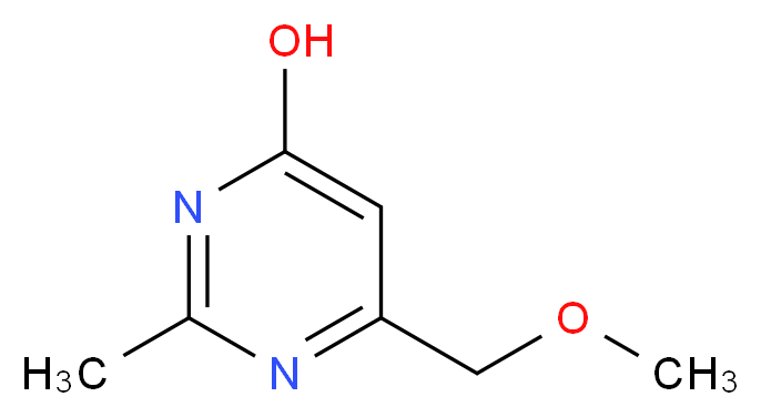 6-(Methoxymethyl)-2-methyl-4-pyrimidinol_分子结构_CAS_38249-50-2)