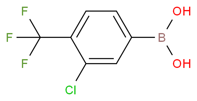 3-Chloro-4-(trifluoromethyl)phenylboronic acid_分子结构_CAS_847756-88-1)