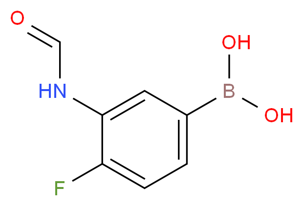 (4-fluoro-3-formamidophenyl)boronic acid_分子结构_CAS_874219-34-8