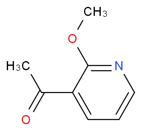 1-(2-methoxypyridin-3-yl)ethan-1-one_分子结构_CAS_131674-40-3