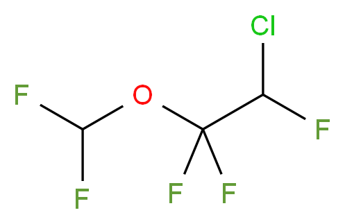 2-Chloro-1,1,2-trifluoroethyl difluoromethyl ether_分子结构_CAS_13838-16-9)