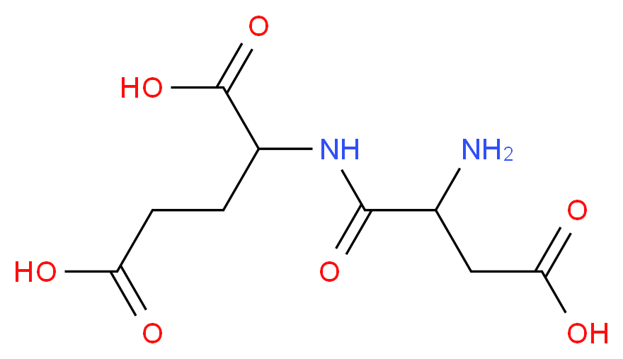 2-(2-amino-3-carboxypropanamido)pentanedioic acid_分子结构_CAS_6157-06-8