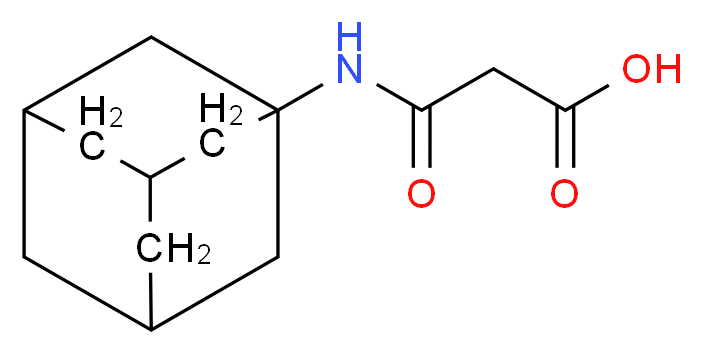 2-[(adamantan-1-yl)carbamoyl]acetic acid_分子结构_CAS_156210-17-2