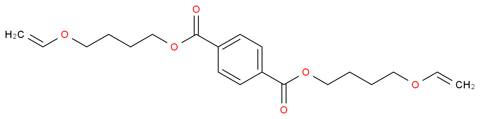 1,4-bis[4-(ethenyloxy)butyl] benzene-1,4-dicarboxylate_分子结构_CAS_117397-31-6