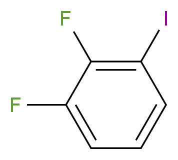 1,2-difluoro-3-iodobenzene_分子结构_CAS_64248-57-3